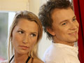 Florecistka Sylwia Grucha�a i wokalista Feel Piotr Kupicha / fot. PAP/Adam Hawa�ej