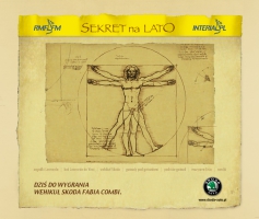 Layout serwisu Sekret na Lato - strona główna (2004)