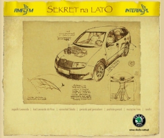 Layout serwisu Sekret na Lato - wygraj samochód (2004)