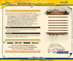 Layout serwisu Niezwykłe lato w RMF FM (2002)