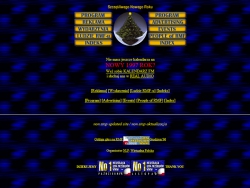 Zrzut stron www.rmf.pl z grudnia 1996 roku.