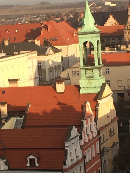 Widok z wieży kościoła w Kluczborku / Fot. Jacek Skóra, RMF FM