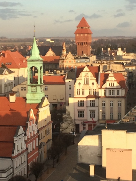 Widok z wieży kościoła w Kluczborku / Fot. Jacek Skóra, RMF FM