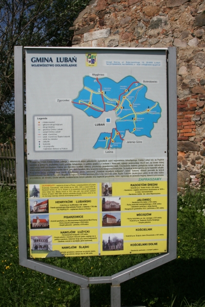 Tablica gminy Lubań 